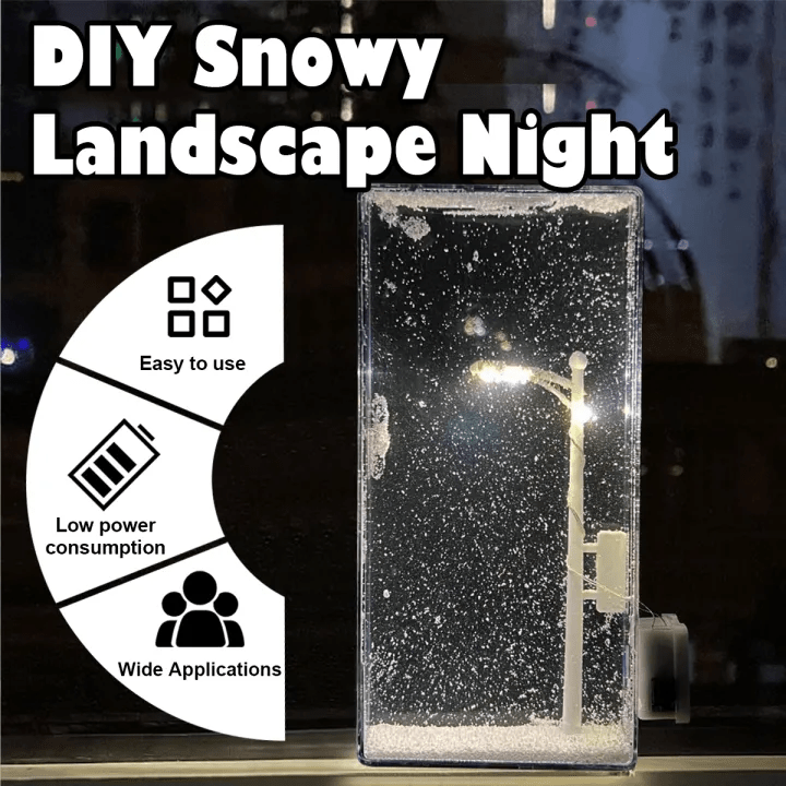 DIY Snow Scene Night Light – Street Lamp Design
