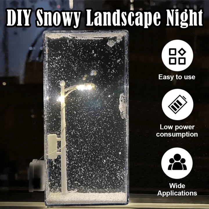 DIY Snow Scene Night Light – Street Lamp Design
