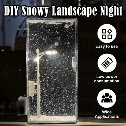 DIY Snow Scene Night Light – Street Lamp Design