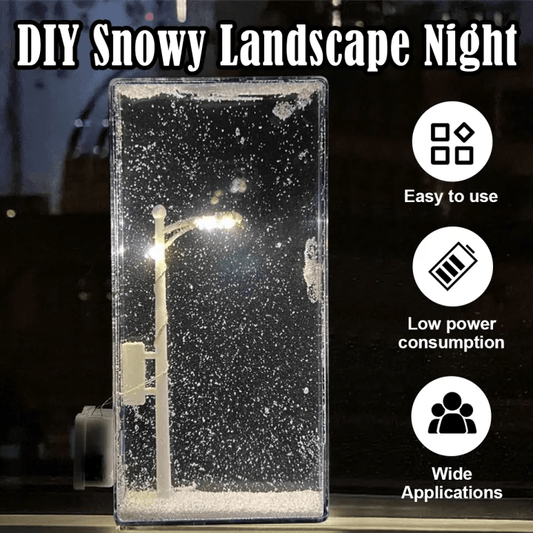 DIY Snow Scene Night Light – Street Lamp Design