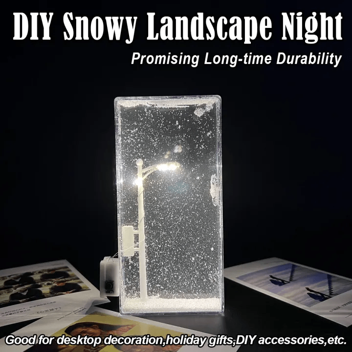DIY Snow Scene Night Light – Street Lamp Design