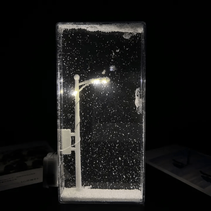DIY Snow Scene Night Light – Street Lamp Design