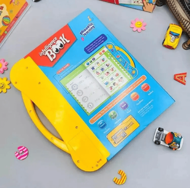 Electronic Intelligence Book -Colourful Audio Interactive Learning Book – Fun Phonics and Alphabet Learning for Toddlers