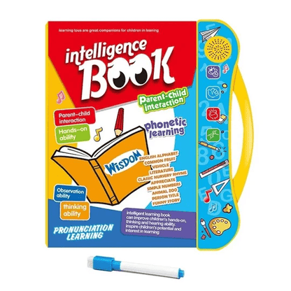 Electronic Intelligence Book -Colourful Audio Interactive Learning Book – Fun Phonics and Alphabet Learning for Toddlers